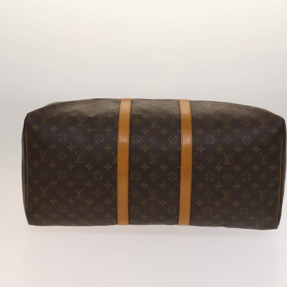LOUIS VUITTON Monogram Keepall 55 Boston Bag M41424 LV Auth 136942