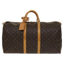 LOUIS VUITTON Monogram Keepall 55 Boston Bag M41424 LV Auth 136943-2