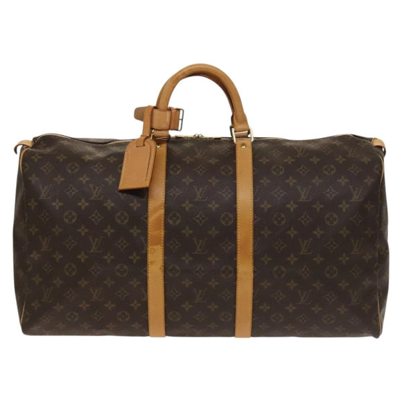 LOUIS VUITTON Monogram Keepall 55 Boston Bag M41424 LV Auth 136943