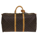 LOUIS VUITTON Monogram Keepall 55 Boston Bag M41424 LV Auth 136943-2