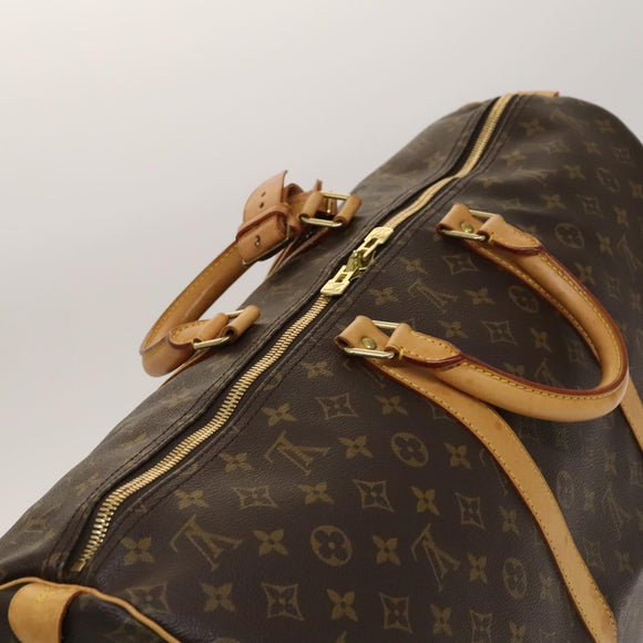 LOUIS VUITTON Monogram Keepall 55 Boston Bag M41424 LV Auth 136943