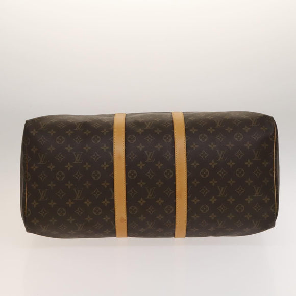 LOUIS VUITTON Monogram Keepall 55 Boston Bag M41424 LV Auth 136943