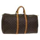 LOUIS VUITTON Monogram Keepall 55 Boston Bag M41424 LV Auth 136945-1