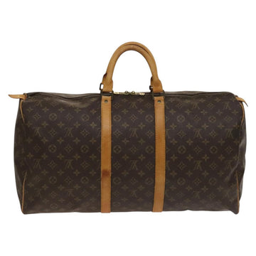 LOUIS VUITTON Monogram Keepall 55 Boston Bag M41424 LV Auth 136945 - 0