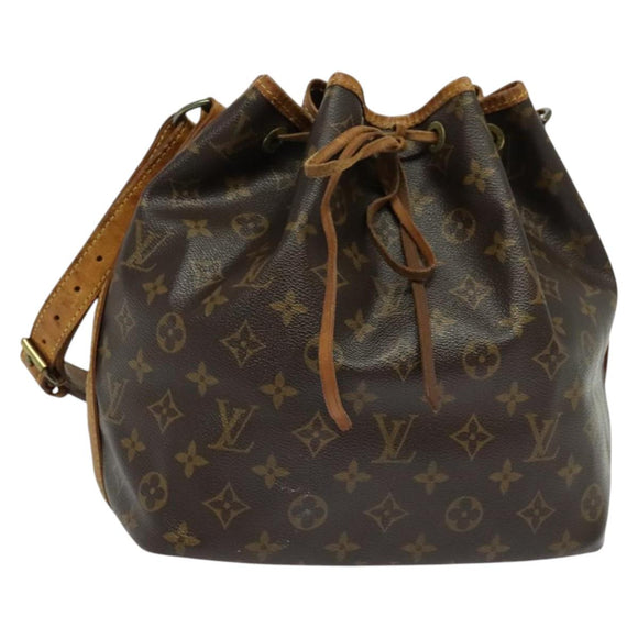LOUIS VUITTON Monogram Petit Noe Shoulder Bag M42226 LV Auth 136954