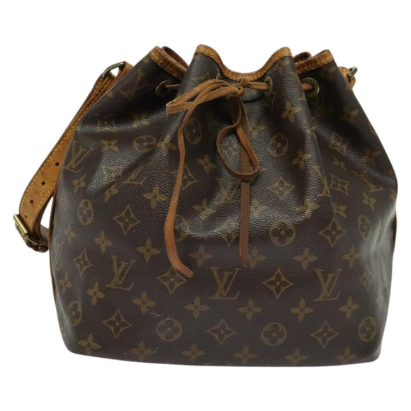 LOUIS VUITTON Monogram Petit Noe Shoulder Bag M42226 LV Auth 136954