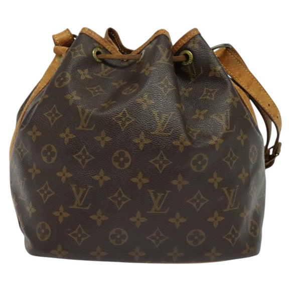 LOUIS VUITTON Monogram Petit Noe Shoulder Bag M42226 LV Auth 136954