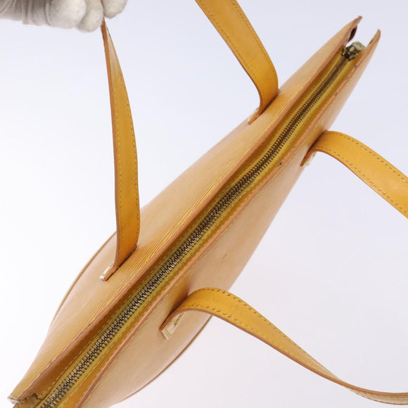 LOUIS VUITTON Epi Saint Jacques Hand Bag Yellow M52279 LV Auth 136966