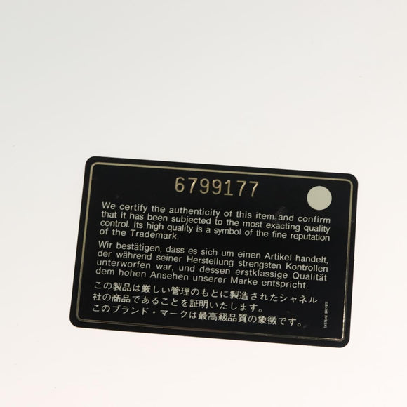 CHANEL Tote Bag Vinyl Blue Silver CC Auth 136970