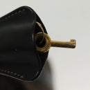 FENDI Zucca Canvas Vanity Pouch Black Brown Auth 136971-9