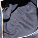 Salvatore Ferragamo Gancini Hand Bag Leather Black Gold Auth 136973-11