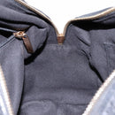 Salvatore Ferragamo Gancini Hand Bag Leather Black Gold Auth 136973-20