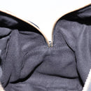 Salvatore Ferragamo Gancini Hand Bag Leather Black Gold Auth 136973-21