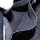 Salvatore Ferragamo Gancini Hand Bag Leather Black Gold Auth 136973-24