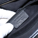 Salvatore Ferragamo Gancini Hand Bag Leather Black Gold Auth 136973-12