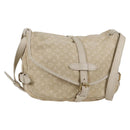 LOUIS VUITTON Monogram Mini Lin Saumur PM Shoulder Bag Ivory M95314 Auth 136978-1