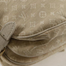 LOUIS VUITTON Monogram Mini Lin Saumur PM Shoulder Bag Ivory M95314 Auth 136978-15