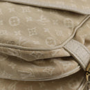 LOUIS VUITTON Monogram Mini Lin Saumur PM Shoulder Bag Ivory M95314 Auth 136978-16
