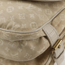 LOUIS VUITTON Monogram Mini Lin Saumur PM Shoulder Bag Ivory M95314 Auth 136978-18
