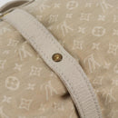 LOUIS VUITTON Monogram Mini Lin Saumur PM Shoulder Bag Ivory M95314 Auth 136978-20