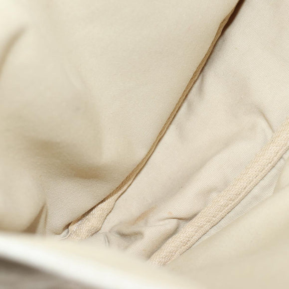 LOUIS VUITTON Monogram Mini Lin Saumur PM Shoulder Bag Ivory M95314 Auth 136978