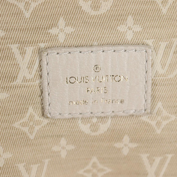 LOUIS VUITTON Monogram Mini Lin Saumur PM Shoulder Bag Ivory M95314 Auth 136978