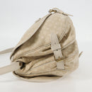 LOUIS VUITTON Monogram Mini Lin Saumur PM Shoulder Bag Ivory M95314 Auth 136978-3