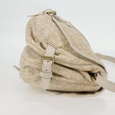 LOUIS VUITTON Monogram Mini Lin Saumur PM Shoulder Bag Ivory M95314 Auth 136978-4