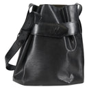 LOUIS VUITTON Epi Sac Depaule PM Shoulder Bag Black M80157 LV Auth 136982-13