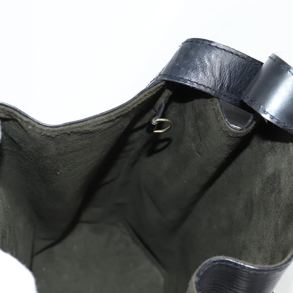 LOUIS VUITTON Epi Sac Depaule PM Shoulder Bag Black M80157 LV Auth 136982