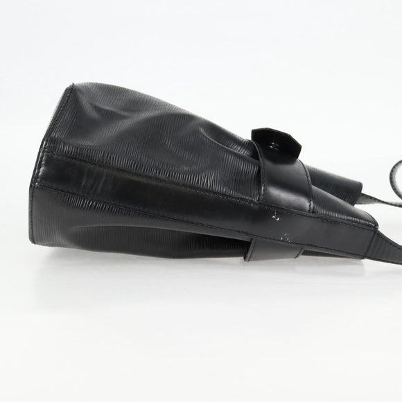 LOUIS VUITTON Epi Sac Depaule PM Shoulder Bag Black M80157 LV Auth 136982