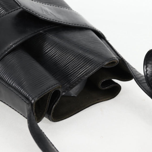 LOUIS VUITTON Epi Sac Depaule PM Shoulder Bag Black M80157 LV Auth 136982