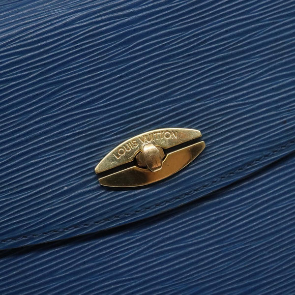 LOUIS VUITTON Epi Malesherbes Hand Bag Blue M52375 LV Auth 136983