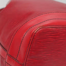 LOUIS VUITTON Epi Noe Schultertasche Rot M44007 LV Auth 136984-16
