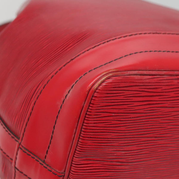 LOUIS VUITTON Epi Noe Schultertasche Rot M44007 LV Auth 136984