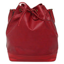 LOUIS VUITTON Epi Noe Schultertasche Rot M44007 LV Auth 136984-13