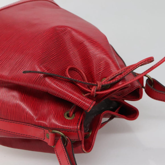 LOUIS VUITTON Epi Noe Schultertasche Rot M44007 LV Auth 136984