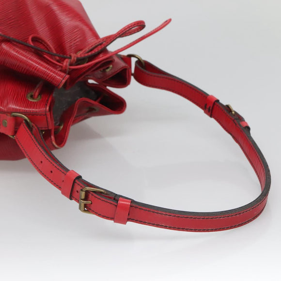 LOUIS VUITTON Epi Noe Schultertasche Rot M44007 LV Auth 136984