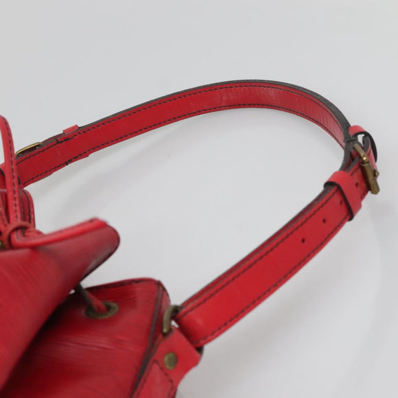 LOUIS VUITTON Epi Noe Schultertasche Rot M44007 LV Auth 136984