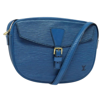LOUIS VUITTON Epi June Feuille Shoulder Bag Blue M52155 LV Auth 136985
