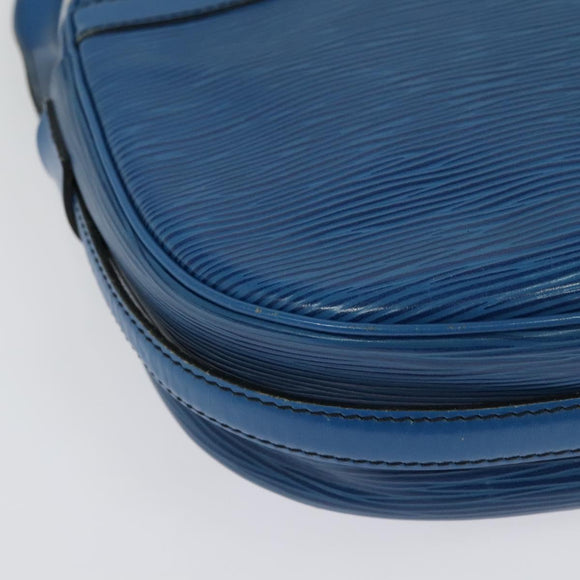 LOUIS VUITTON Epi June Feuille Shoulder Bag Blue M52155 LV Auth 136985