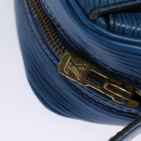LOUIS VUITTON Epi June Feuille Shoulder Bag Blue M52155 LV Auth 136985