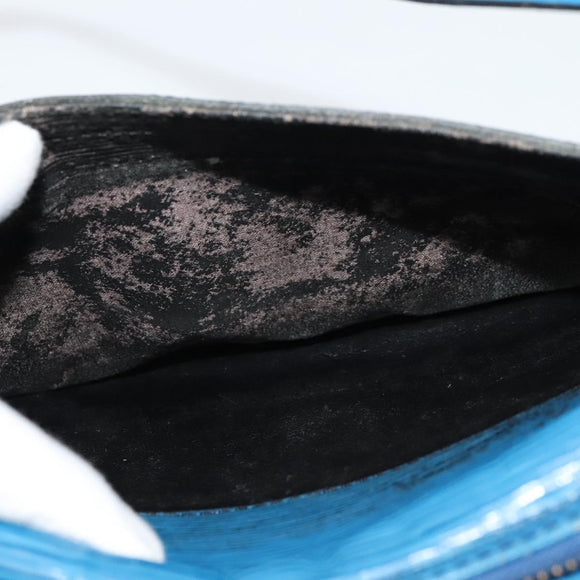 LOUIS VUITTON Epi June Feuille Shoulder Bag Blue M52155 LV Auth 136985