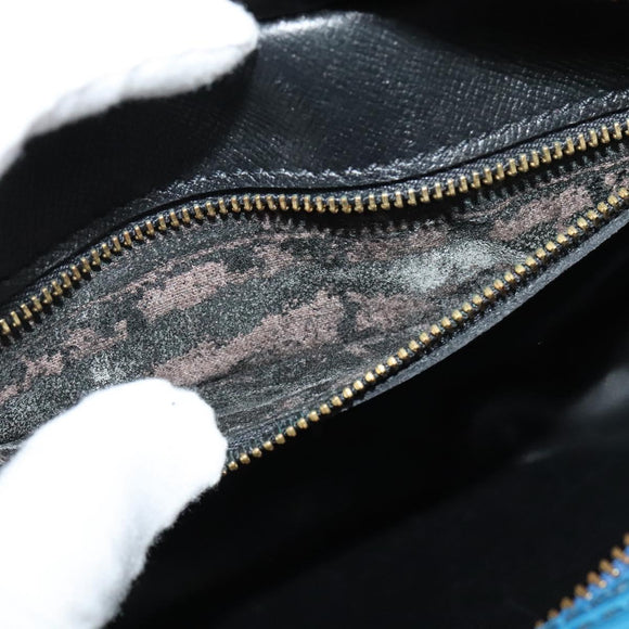 LOUIS VUITTON Epi June Feuille Shoulder Bag Blue M52155 LV Auth 136985