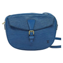 LOUIS VUITTON Epi June Feuille Shoulder Bag Blue M52155 LV Auth 136985A-13