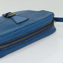 LOUIS VUITTON Epi June Feuille Shoulder Bag Blue M52155 LV Auth 136985-6