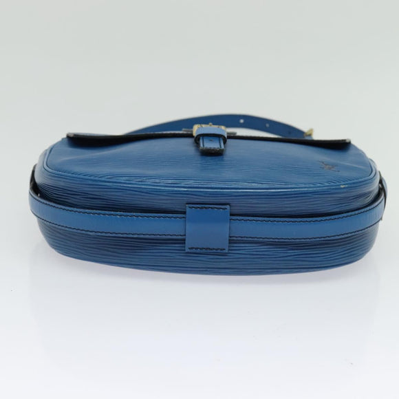 LOUIS VUITTON Epi June Feuille Shoulder Bag Blue M52155 LV Auth 136985A