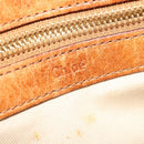 Chloe Hand Bag Leather 2way Brown Gold Auth 136996-20