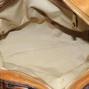 Chloe Hand Bag Leather 2way Brown Gold Auth 136996-10