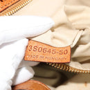 Chloe Hand Bag Leather 2way Brown Gold Auth 136996-12